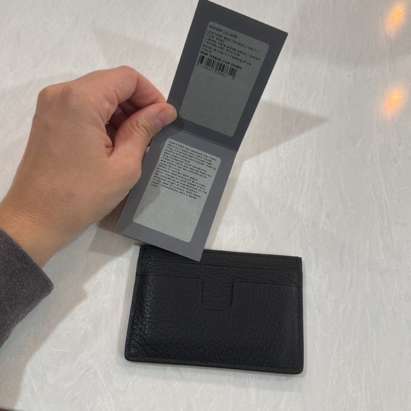 Tom Ford NWT GRAIN LEATHER CLASSIC CARDHOLDER Black - Picture 5 of 6